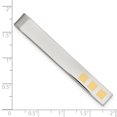 thumbnail image 4 of Stainless Steel Yellow Plated Tie Bar Money Clip Lapel Pin Tac  For Dad Mens  For Him, 4 of 8