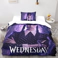 thumbnail image 2 of Wednesday Addams Duvet Cover - Microfiber Bedding Set with Zipper, Wednesday Addams Duvet Cover with Pillowcase Single, 2 of 5
