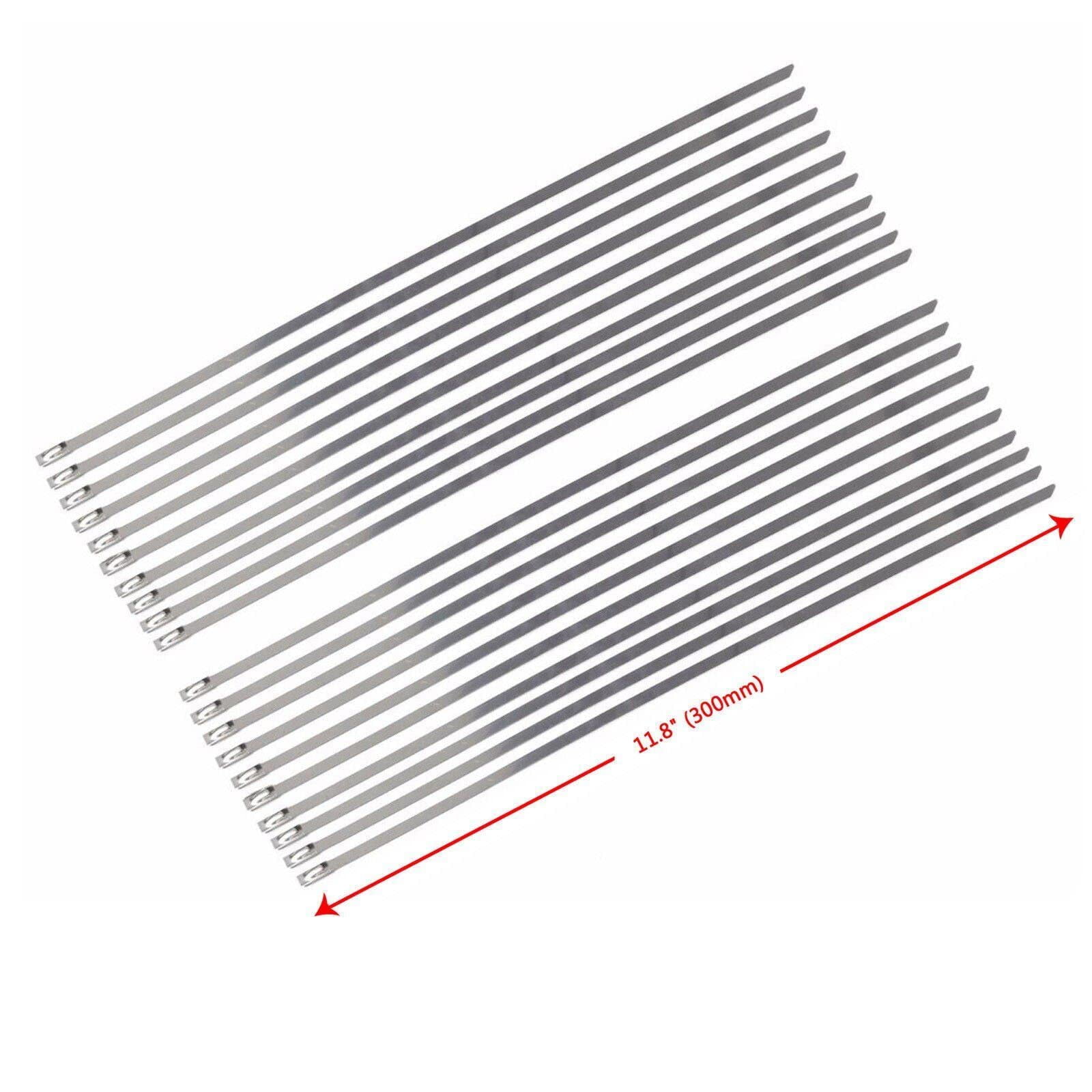 Confote 2 Roll x 2" 50Ft Black Fiberglass Exhaust Header Heat Wrap Tape + 20 Ties Kit