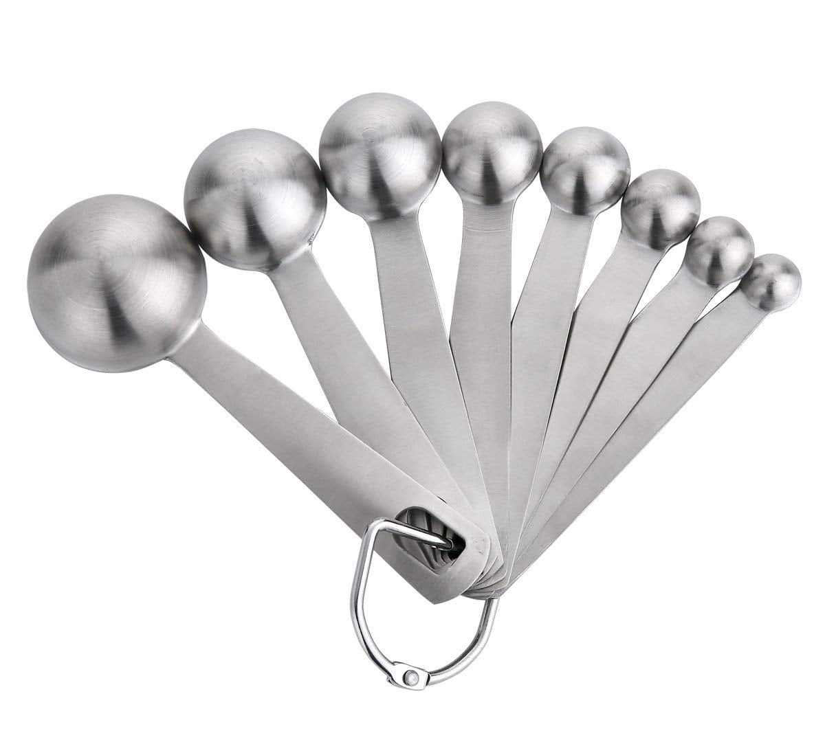 18/8 Stainless Steel Metal Measuring Spoons for Dry or Liquid,Set of 8 18 8 Stainless Steel Measuring Spoons