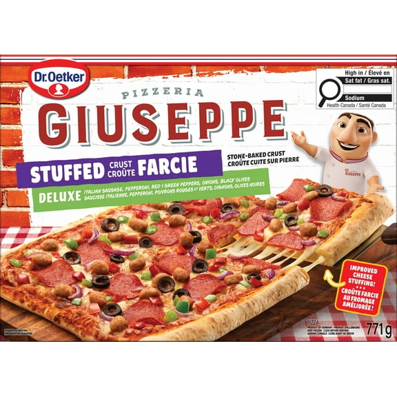 Dr. Oetker Giuseppe pizza surgelée Croûte Farcie Deluxe, 771g Croûte far Giu Delx Pizza