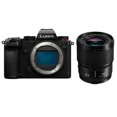 Lumix DC-S5 Mirrorless Camera with LUMIX S 50mm f/1.8 L Mount Lens