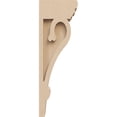 thumbnail image 3 of 2"W x 4"D x 12"H Thin Mayflower Rough Cedar Woodgrain TimberThane Corbel, Primed Tan, 3 of 6