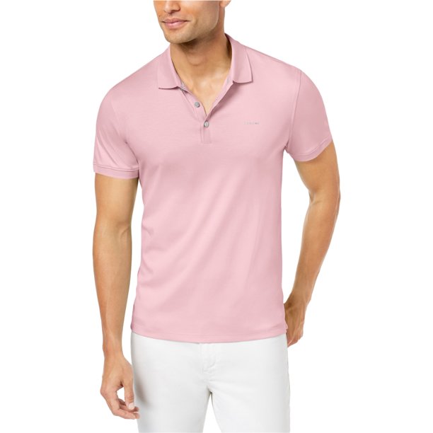 Polo de Rugby Calvin Klein Interlock Liquid Touch Hombre Rosa XX-Large