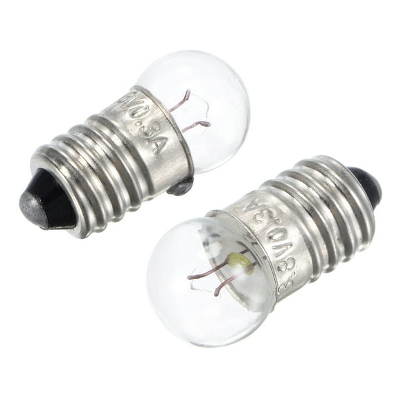 Uxcell 3.8V E10 Warm Yellow Light Mini Incandescent Bulbs  with Box 10 Count