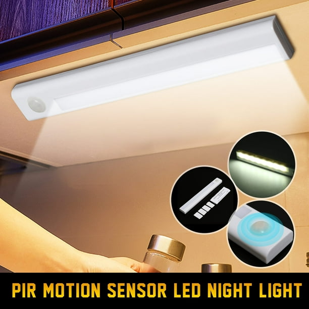 1/2/3/4pcs Motion Sensor Adhesive LED light Bar,Shelf Counter LED Light