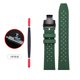 thumbnail image 3 of Correa de reloj deportiva de caucho fluorado verde de 20 mm y 22 mm, correa de silicona resistente al agua para Seiko, Rolex, Omega, pulsera para hombre, 3 of 5