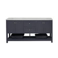 thumbnail image 5 of Lakeshore 72" Double Bathroom Vanity with Marine Gray Cabinet and Engineered White Top, 5 of 6