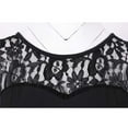 thumbnail image 6 of BLTIBY 2024 Women's Christmas Dress Printed Xmas Pleated Swing Dresses Sleeveless Round Neck Lace Cocktail Prom Party Dress Fashion Outfits Black 2 M, 6 of 9
