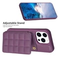 thumbnail image 5 of SaniMore for iPhone 14 Pro Max (6.7" 2022) Case, Flip PU Leather Diamond-Shaped with Built-in Card Slots, Kickstand and Shockproof Anti-drop Phone Case for iPhone 14 Pro Max Wallet Shell, Darkpurple, 5 of 7
