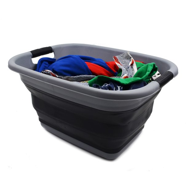 SAMMART 21L (5.5 gallon) Collapsible Laundry Basket / Tub Foldable Storage Container