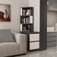 thumbnail image 2 of Gabinete esquinero para sala de estar, sofá, gabinete esquinero, estante de almacenamiento, trípode, librería para dormitorio, gabinete lateral de espacio estrecho esquinero, 2 of 4