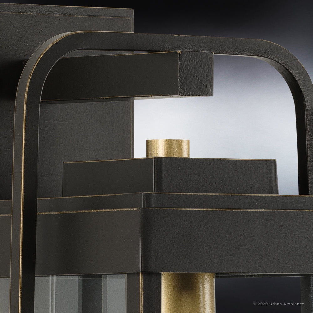 Luxury Transitional Wall Sconce, 14H x 7.125W, with Modern Style, Olde Bronze, UHP1340 by Urban Ambiance