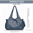 thumbnail image 4 of Sunyuer Vintage Hobo Bag for Women - Large Capacity Crossbody Shoulder Handbag with Multi Pockets, 3-Way Carry, Adjustable Strap, 4 of 7