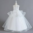 thumbnail image 5 of Esaierr Kids Girls Dress Pageant Princess Wedding Prom Ball Gown Dresses Flower Girl Dress Girls Tulle Dresses Wedding Bridesmaid Dress Toddlers Lace Wedding Party Flower Dress for 5-14 Years, 5 of 7