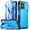 Light Blue, variant on Poetic Revolution Case for Moto G Power 5G 2025 [Not Fit 2024 Version], [Slide Camera Cover], Full-Body Cover with Kickstand and Built-in-Screen Protector, Black