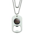 thumbnail image 1 of Live Love Accept Autism Awareness Infinity Rainbow Military Dog Tag Bottle Opener Pendant, 1 of 3