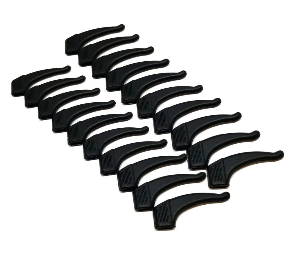 Silicone NonSlip Ear Grip Hooks for Eye Glasses and Sunglasses, 10 pairs, Choose Color