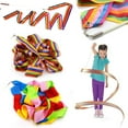 thumbnail image 5 of Yirtree 4M Dance Ribbons Rainbow Streamers Rhythmic Gymnastics Ribbon Twirling Wands on Sticks for Kids Artistic Dancing, 5 of 8