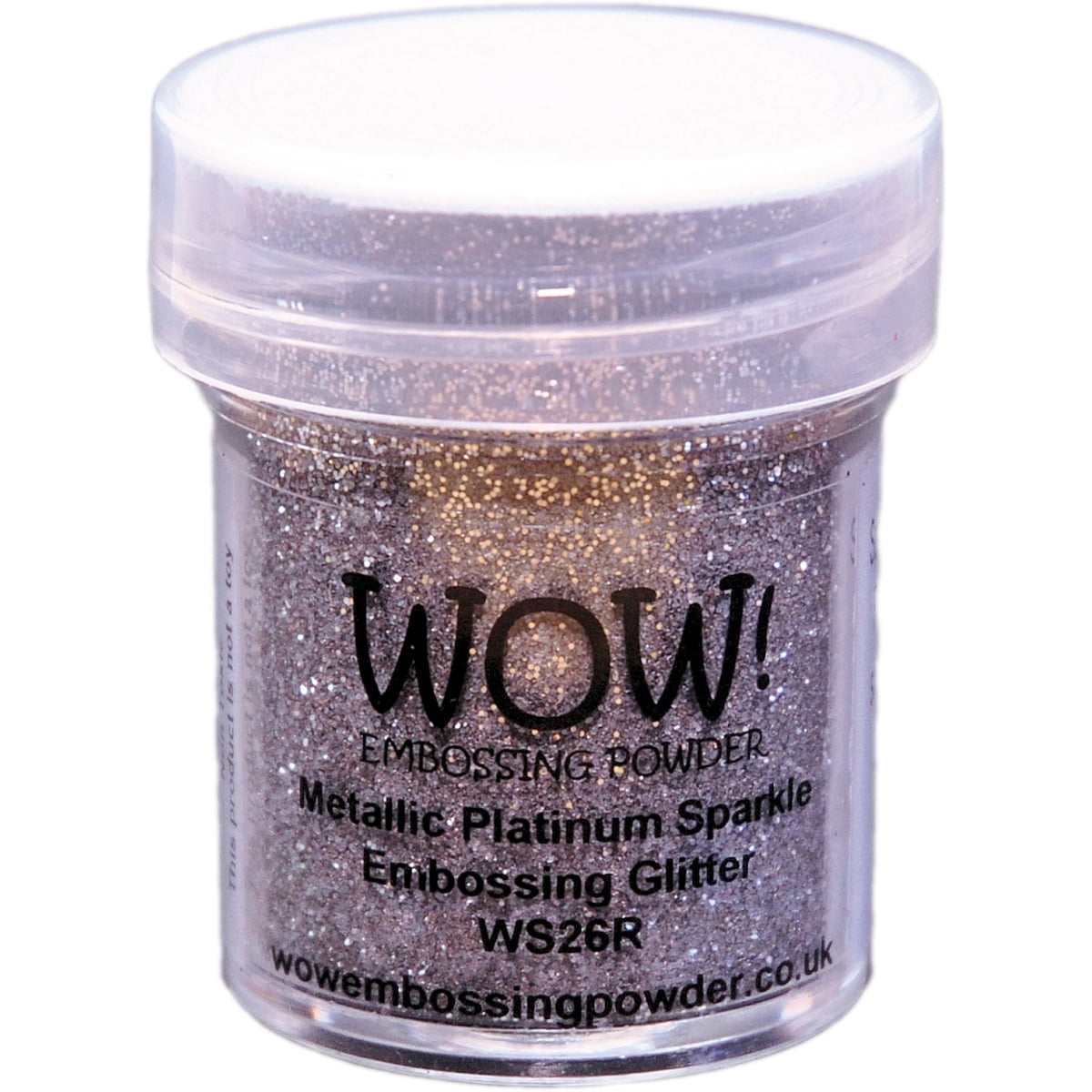 WOW! Embossing Powder 15mlMetallic Platinum Sparkle