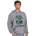 thumbnail image 3 of Popeye Saint Patricks Day Party Zip Up Hoodie Men's Women's Brisco Brands S, 3 of 6
