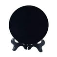 thumbnail image 2 of Espejo de obsidiana con disco circular, espejo redondo negro, decoración del hogar y la oficina. M, 2 of 9
