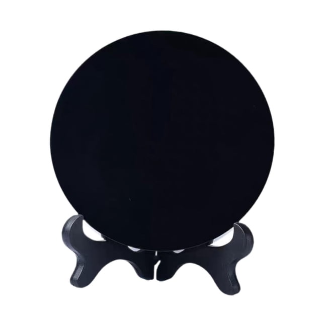 VONKY Obsidienne Cercle Disque Mini Noir Rond S Miroir Miroir Noir m