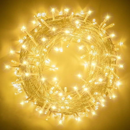 String Lights Indoor/Outdoor, Super Bright Warm White Christmas Lights ...