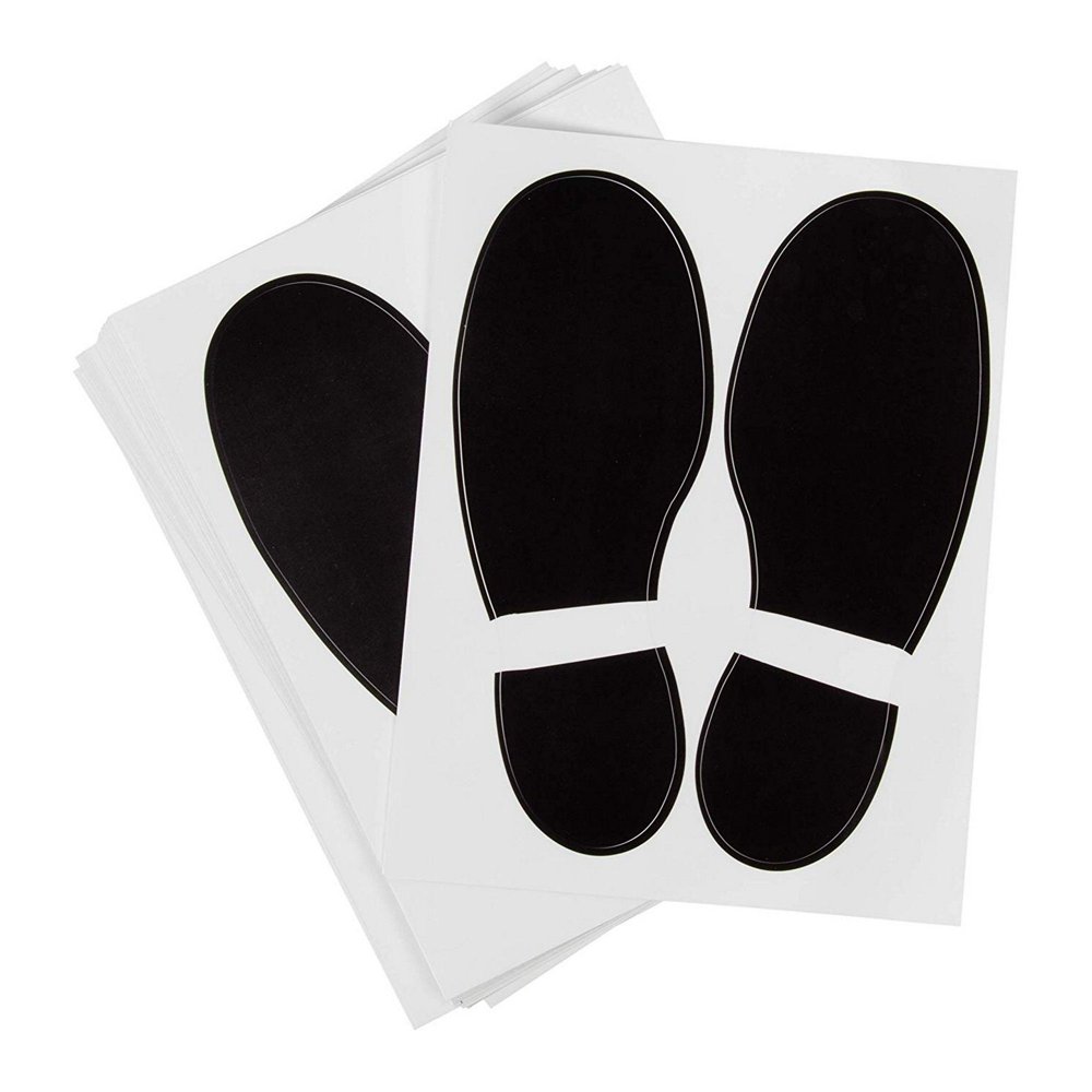 Footprint Stickers 32Pairs Footprint Decal SelfAdhesive Stickers