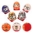 thumbnail image 2 of 5pcs Japanese Style Daruma Statue Ceramic Daruma Figure Decoration for Car Home Office Restaurant, 2 of 9