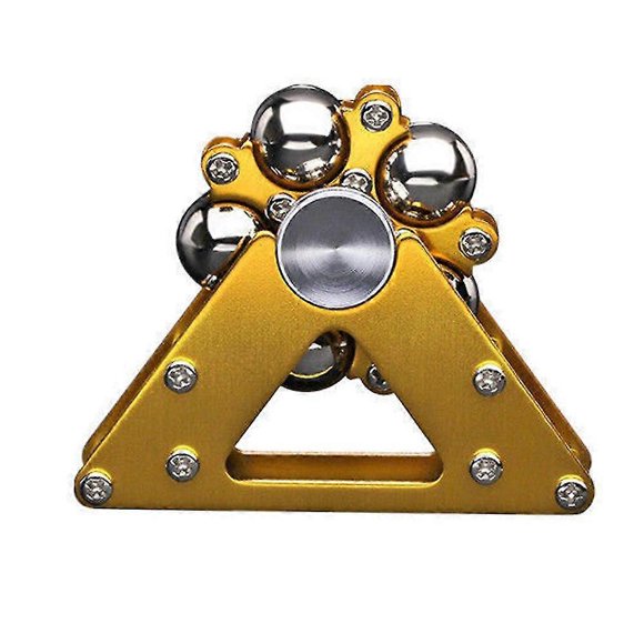 (Gold)Fingertip Spinner Stress Relief Ferris Wheel Spinner Fidget Toy, Adult Kids Gift Table Decoration Ornament with Rotation