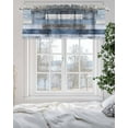 thumbnail image 5 of Vintage Wood Grain Valances for Windows Blue Gray Board Farmhouse Valance Rod Pocket Light Filtering Short Window Treatments Curtains for Kitchen Bathroom Living Room Bedroom, 1 Panel, 42 x 12 Inch, 5 of 7