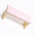 thumbnail image 3 of Reposabrazos para uñas de estilo japonés, suave piel sintética, doble capa de madera, para manicura, cojín de mesa, color rosa, 3 of 12