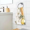 thumbnail image 3 of Yayeee 100% Cotton Hand Towels for Bathroom 16" x 28" Soft Absorbent Kitchen Towel, Oranges Watercolor, 3 of 7