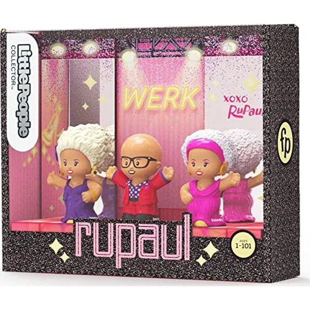 Little People Collector RuPaul Special Edition Figure Set in Display Gift  Package for Adults & Fans, 3 Figurines