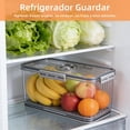 thumbnail image 2 of Panera Herm&eacute;tica con Temporizador, Contenedor para Pan con Tapa Ajustable y V&aacute;lvula de Aire, Mantiene Pan Fresco, Para Pan Casero, Bagels, Tostadas (Gris, 15&times;7&time, 2 of 8