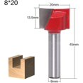 thumbnail image 4 of 8mm Shank Copy Cutter 8mm Shank Flush Trim Hinge Mortise Model 6pcs/set, 4 of 5