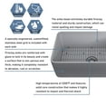 thumbnail image 2 of CASAINC Matte Gray Fireclay 30 in. Single Bowl Farmhouse Apron Workstation Kitchen Sink with Bottom Grid and Strainer, 2 of 7