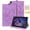 Purple, variant on ELEHOLD for Samsung Galaxy Tab A11 2025 8.7-Inch/A9 2023 Leather Case,Embossed Butterfly Pattern Folio Flip Case Card Slots Kickstand Magnetic Clasp Shockproof Case ,Blue