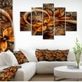 thumbnail image 3 of Designart 'Dark Orange Fractal Flower ' Contemporary Wall Art Canvas, 3 of 3