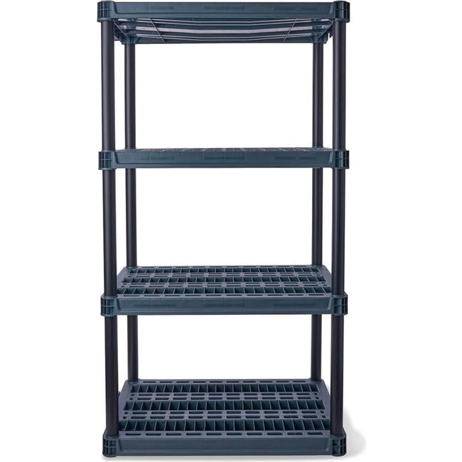 Plano Molding B3205096 4-Shelf Extra Heavy Duty Storage Unit - 36 x 24 x 64 in. - Black