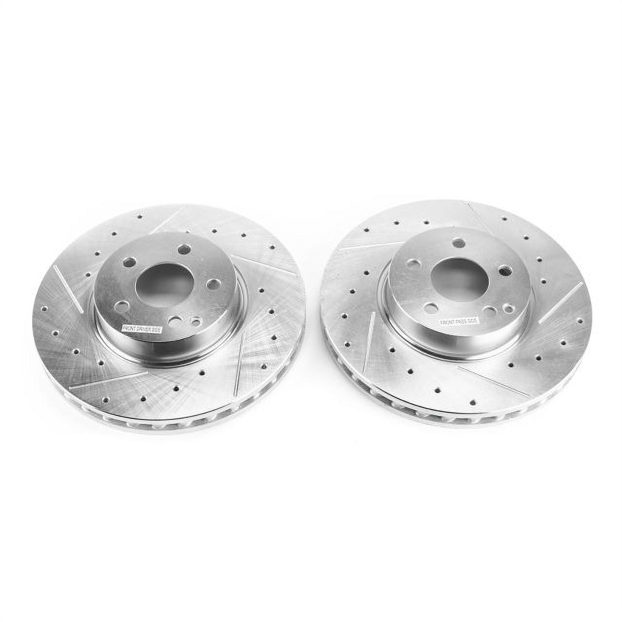 Power Stop EBR1627XPR Evolution Drilled & Slotted Rotors -Front