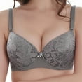 thumbnail image 5 of FAHXNVB Women's Lace Underwire Bra Plus Size Full Coverage Push Up Bra with Adjustable Straps Breathable Comfort Support Everday Bras, 5 of 5