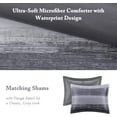 thumbnail image 6 of Madison Park Queen Size 9 Piece Comforter Set with Cotton Bed Sheets Black,Bed in a Bag,All Season Bed Set,Cozy and Lightweight, 6 of 8