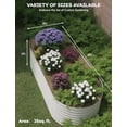 thumbnail image 3 of Riedhoff 2 Pack Galvanized 8x4x2ft Raised Garden Bed for Outdoor Vegetables,Flowers Planting,Beige, 3 of 7