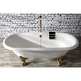 thumbnail image 4 of Kingston Brass CC2092 Brass Chain and Stopper Tub Waste and Overflow in Polished Brass, 4 of 7