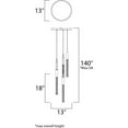 thumbnail image 3 of ET2 Scepter 5-Light LED Pendant - Black Chrome - E32775-91BC, 3 of 5