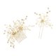 thumbnail image 5 of 2 Piezas De Diamantes De Imitación De Boda Nupcial Peine Horquilla Accesorios Para Mujeres Sunnimix Peine de novia para el cabello, 5 of 8