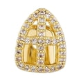 thumbnail image 2 of QccHieUs Hip Hop Teeth Grill Decor Copper Tooth Grill for Parties Music Festival Show Gold, 2 of 9