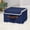 Blue, variant on Storage Bin with Lid Storage Boxes with PU Leather Handles PP Plastic Board Decorative Foldable Lidded Cotton Linen Fabric Home Cubes Baskets Closet Organizer Container
